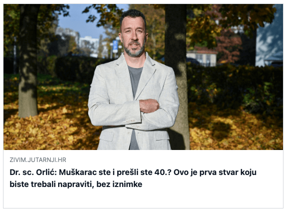 Sebastijan Orlić - Kvaliteta života - Longevity - Dugovječnost - Nutricionizam
