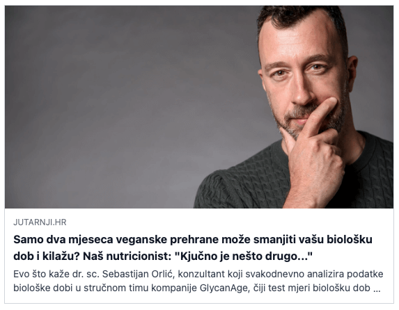 Sebastijan Orlić - Kvaliteta života - Longevity - Dugovječnost - Nutricionizam