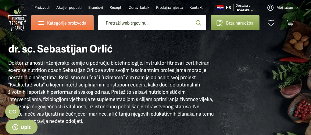Sebastijan Orlić - Kvaliteta života - Longevity - Dugovječnost - Nutricionizam